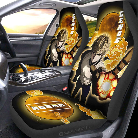 Genos Car Seat Covers Custom One Punch Man Anime Car Accessories - Gearcarcover - 2