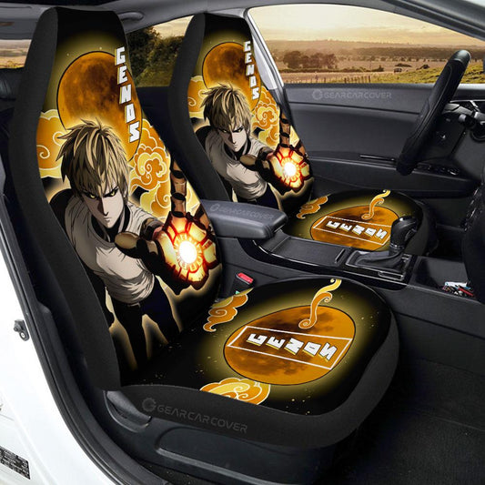 Genos Car Seat Covers Custom One Punch Man Anime Car Accessories - Gearcarcover - 1