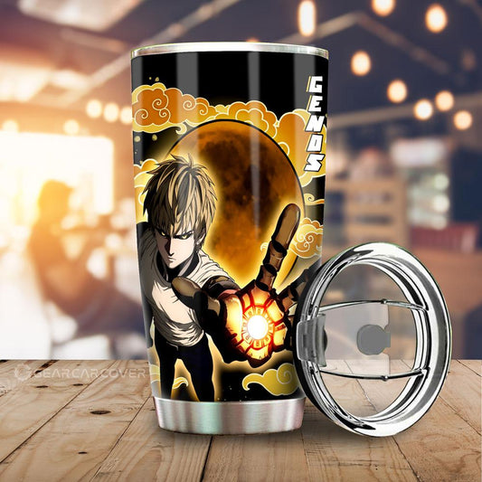 Genos Tumbler Cup Custom One Punch Man Anime Car Accessories - Gearcarcover - 1