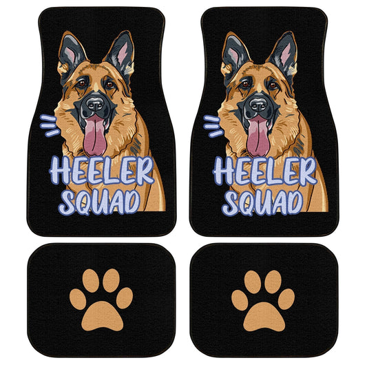 German Shepherd Car Floor Mats Custom Best Gift Idea For Dog Trainers - Gearcarcover - 1