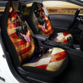 German Shepherd Car Seat Covers Custom American Flag Cool Dog Car Accessories - Gearcarcover - 3