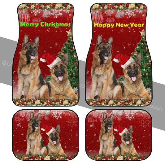 German Shepherds Car Floor Mats Custom Christmas Car Accessories For Dog Lovers - Gearcarcover - 2
