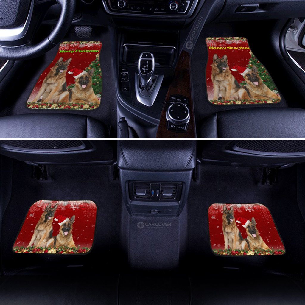 German Shepherds Car Floor Mats Custom Christmas Car Accessories For Dog Lovers - Gearcarcover - 3