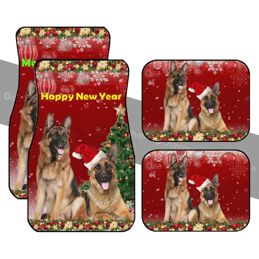 German Shepherds Car Floor Mats Custom Christmas Car Accessories For Dog Lovers - Gearcarcover - 1