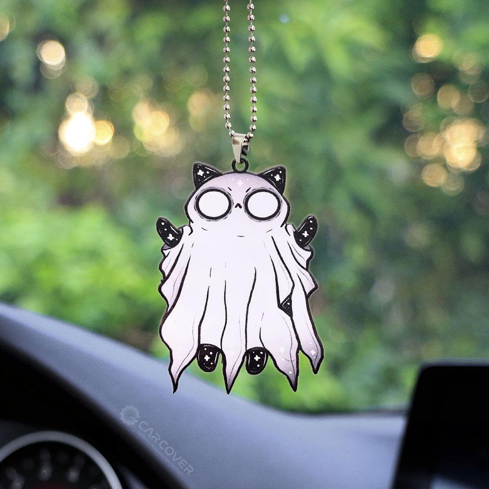 Ghost Kitty Halloween Ornament Custom Car Accessories - Gearcarcover - 2