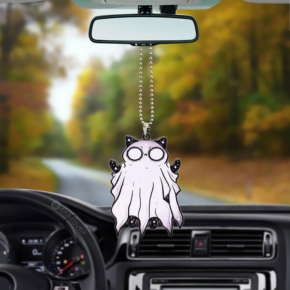 Ghost Kitty Halloween Ornament Custom Car Accessories - Gearcarcover - 3