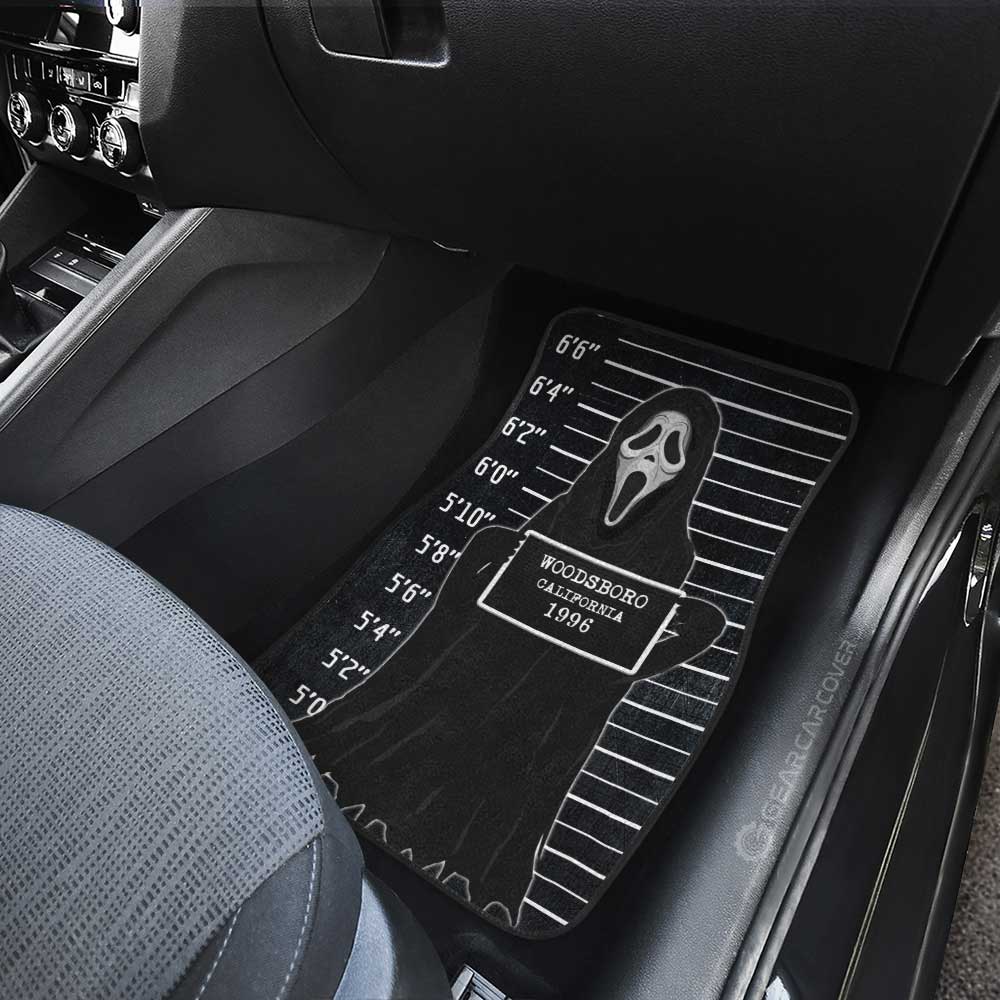 Ghostface In Scream Car Floor Mats Custom Horror Characters Car Accessories - Gearcarcover - 4