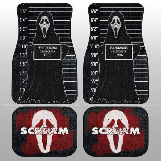 Ghostface In Scream Car Floor Mats Custom Horror Characters Car Accessories - Gearcarcover - 1