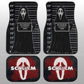 Ghostface In Scream Car Floor Mats Custom Horror Characters Car Accessories - Gearcarcover - 1