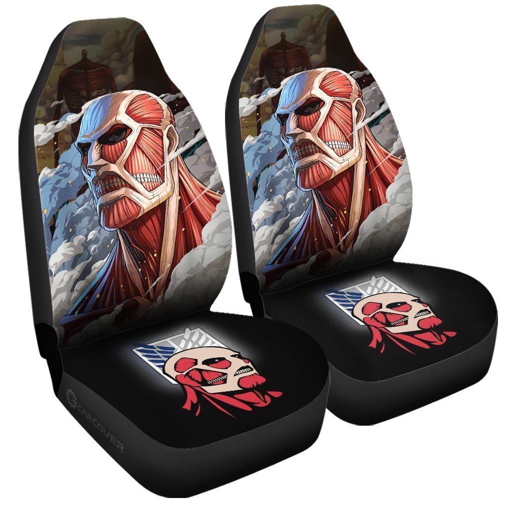 Giant Titan Car Seat Covers Custom Anime Attack On Titan Car Interior Accessories - Gearcarcover - 3