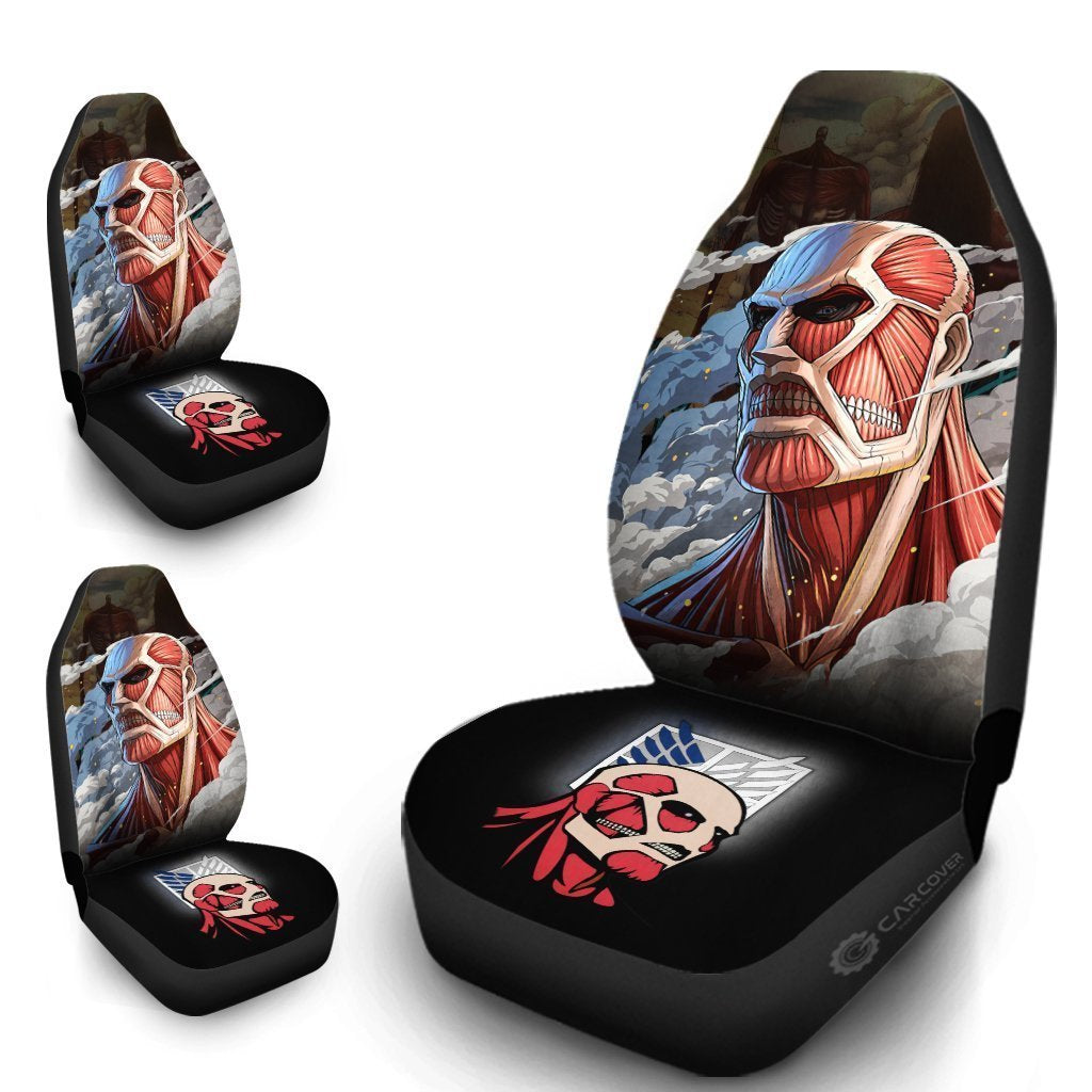 Giant Titan Car Seat Covers Custom Anime Attack On Titan Car Interior Accessories - Gearcarcover - 4