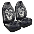Gift For Dad Coolest Gray Lion Car Seat Covers Custom Gift Idea For Dad - Gearcarcover - 3