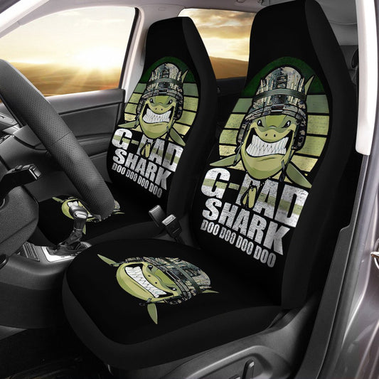 Gift For Dad Shark Car Seat Covers Custom G-Force Gift Idea For Veteran Car Accessories - Gearcarcover - 1