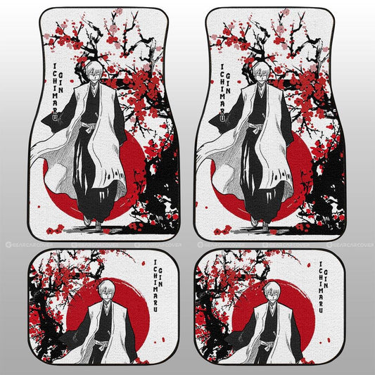 Gin Ichimaru Car Floor Mats Custom Japan Style Anime Bleach Car Interior Accessories - Gearcarcover - 2