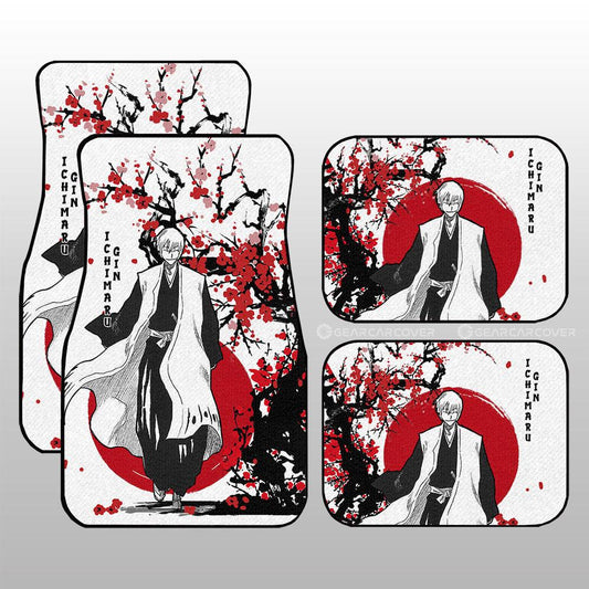 Gin Ichimaru Car Floor Mats Custom Japan Style Anime Bleach Car Interior Accessories - Gearcarcover - 1