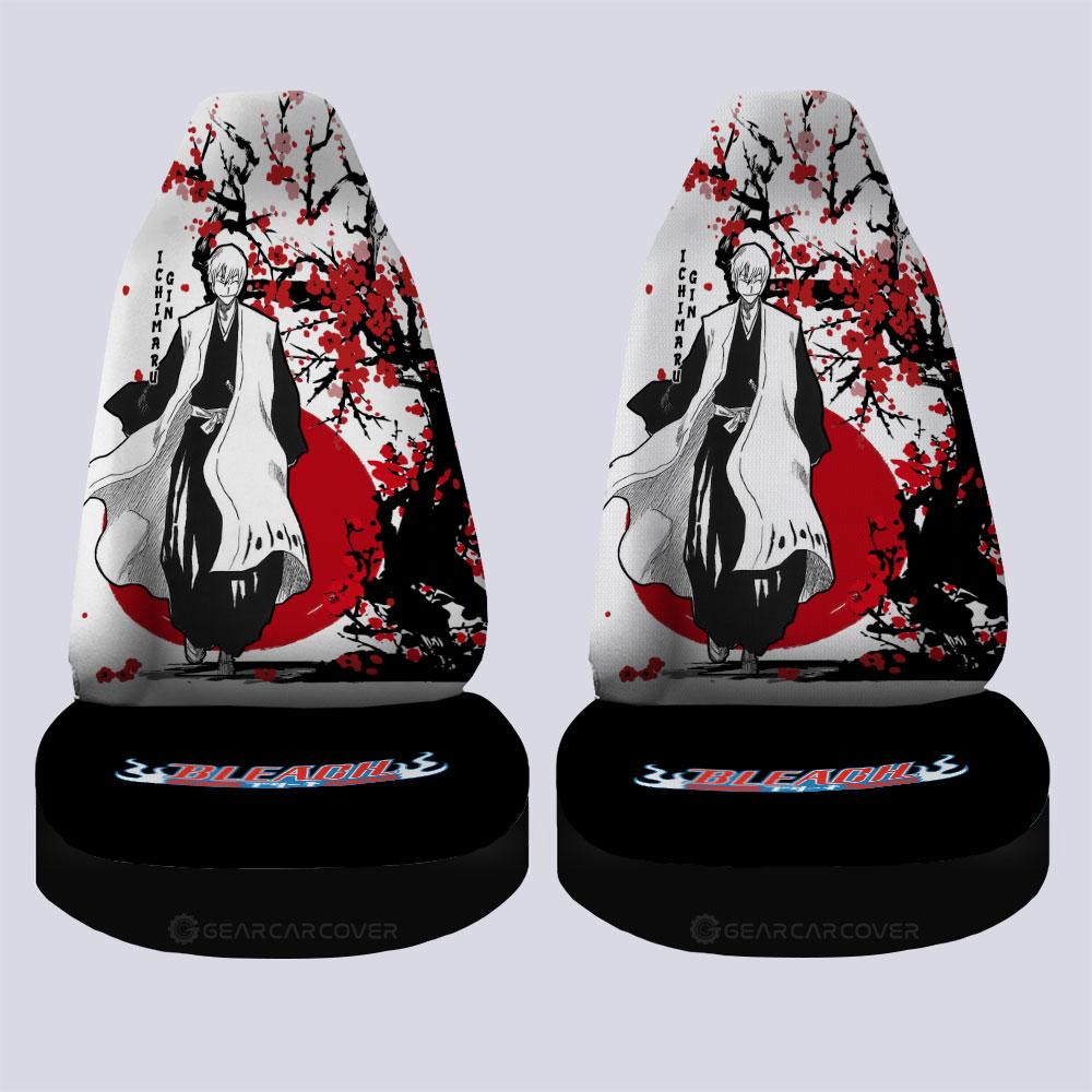 Gin Ichimaru Car Seat Covers Custom Japan Style Anime Bleach Car Interior Accessories - Gearcarcover - 4