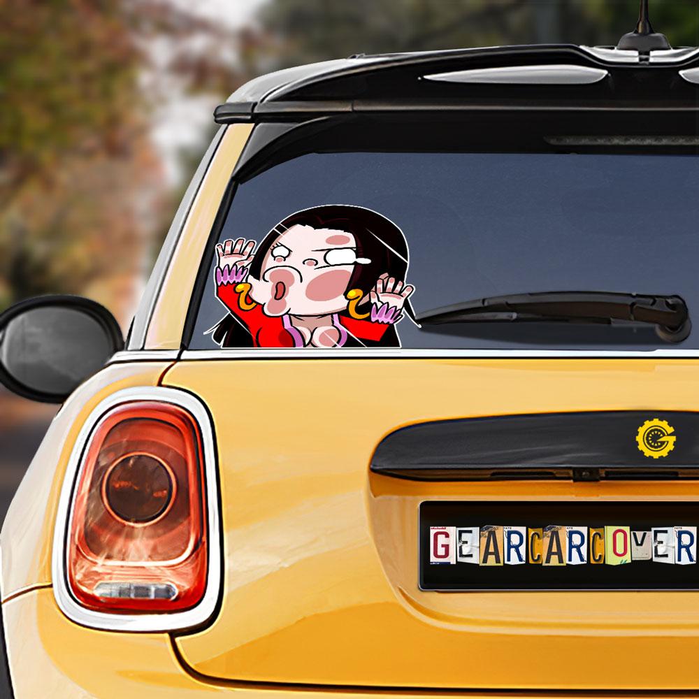 Gion Hitting Glass Car Sticker Custom One Piece Anime Car Accessories For Anime Fans - Gearcarcover - 1