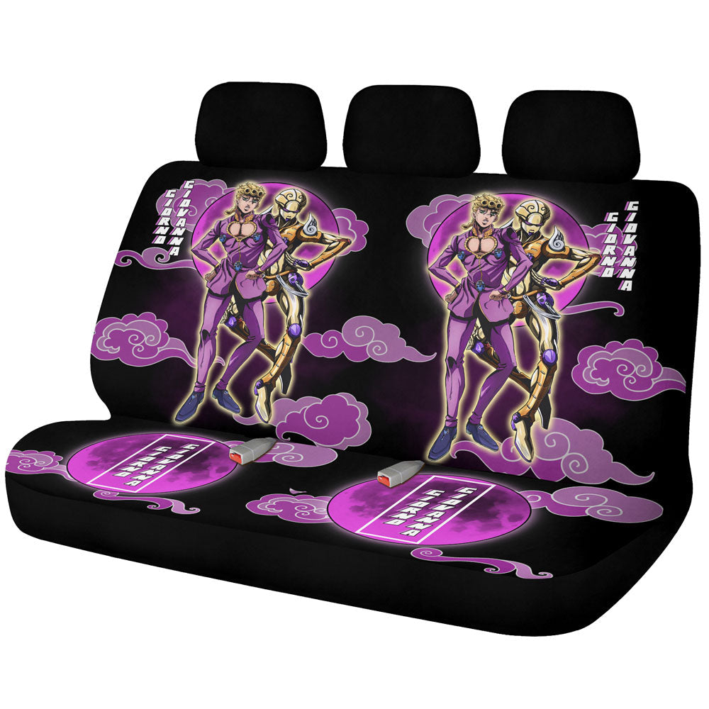 Giorno Giovanna Car Back Seat Covers Custom JoJo's Bizarre Adventure Anime Car Accessories - Gearcarcover - 1