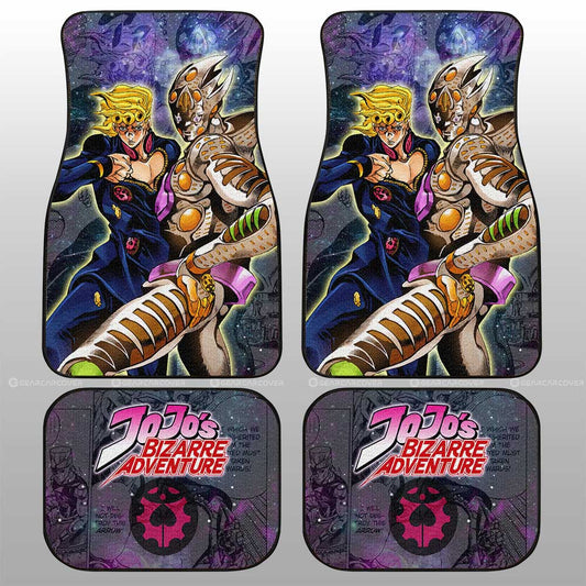 Giorno Giovanna Car Floor Mats Custom Galaxy Manga JJBA Anime - Gearcarcover - 2