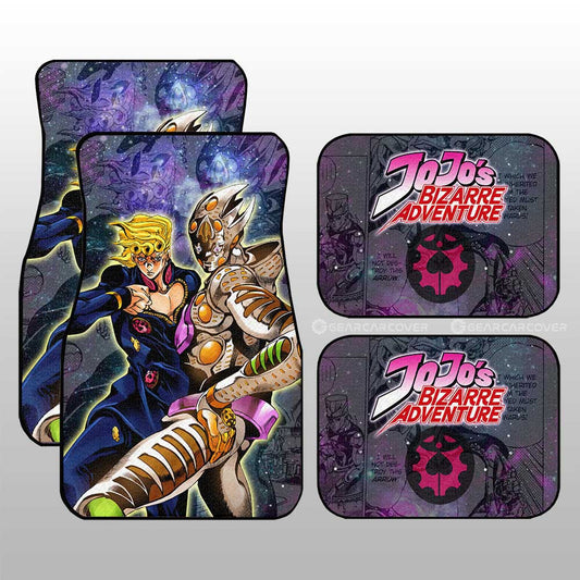 Giorno Giovanna Car Floor Mats Custom Galaxy Manga JJBA Anime - Gearcarcover - 1