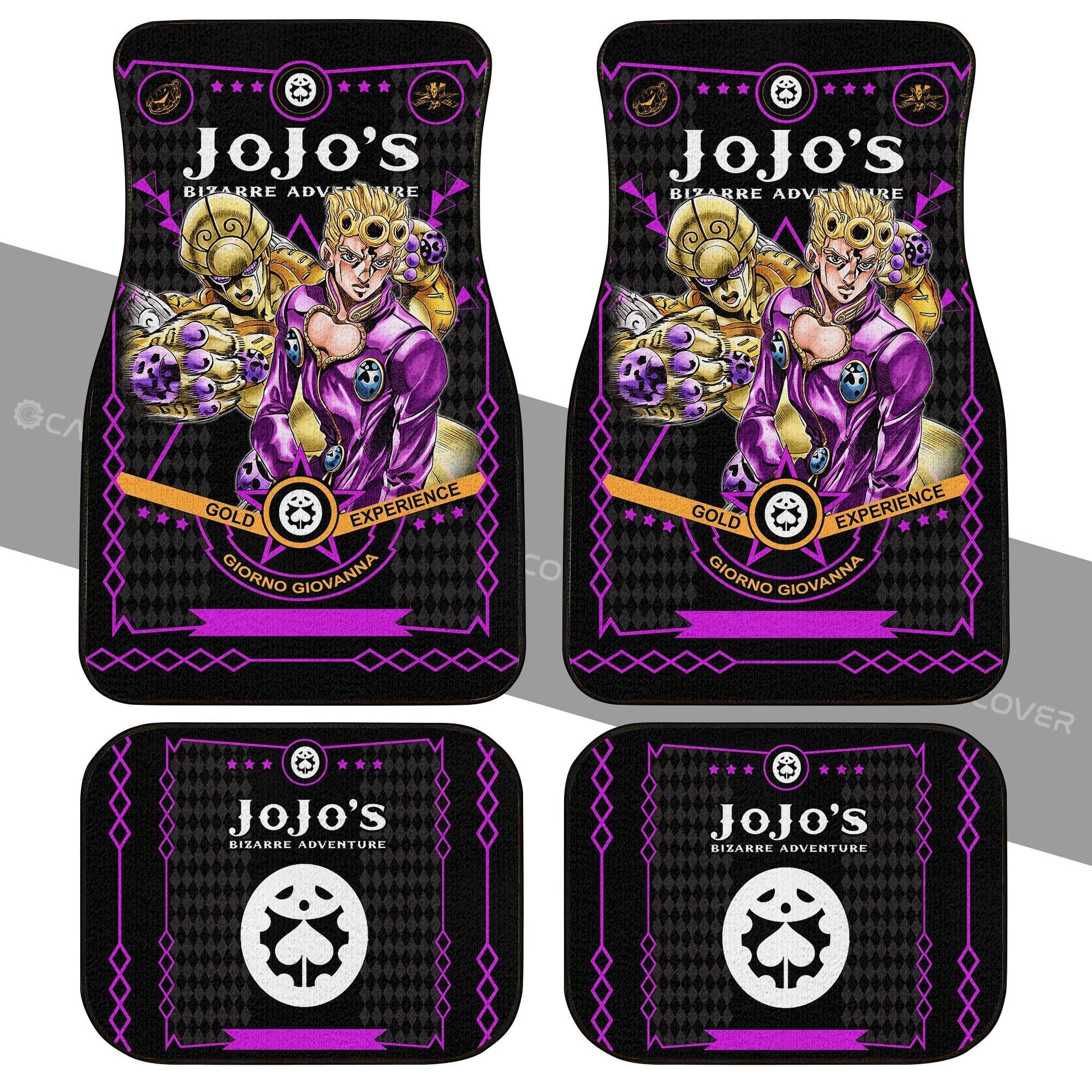 Giorno Giovanna Car Floor Mats Custom JoJo's Bizarre Adventure Anime Car Interior Accessories - Gearcarcover - 2