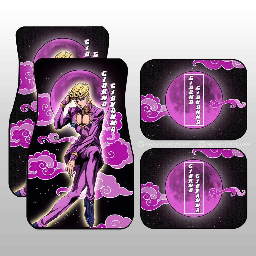 Giorno Giovanna Car Floor Mats Custom JoJo's Bizarre Adventure Anime - Gearcarcover - 1