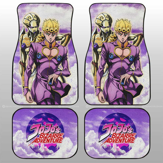 Giorno Giovanna Car Floor Mats Custom Jojo's Bizarre Adventures Anime - Gearcarcover - 1