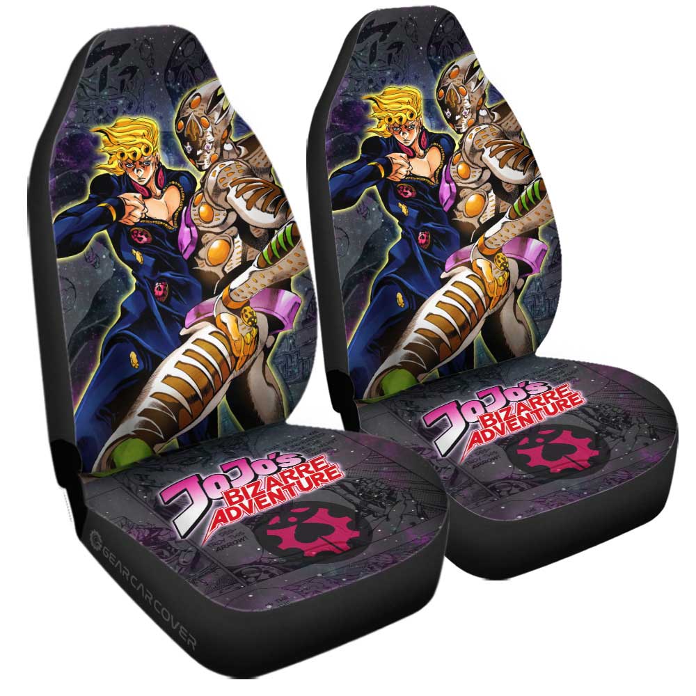 Giorno Giovanna Car Seat Covers Custom Galaxy Manga JJBA Anime - Gearcarcover - 3