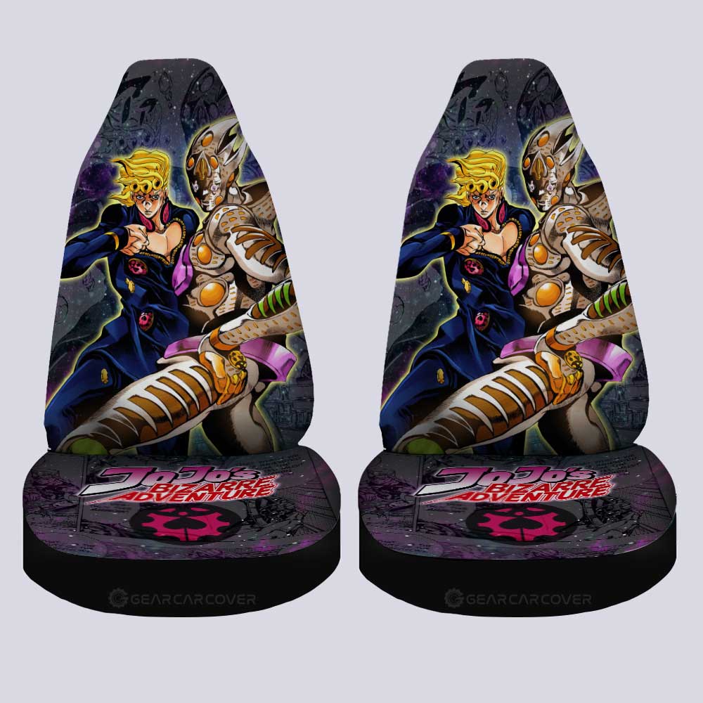 Giorno Giovanna Car Seat Covers Custom Galaxy Manga JJBA Anime - Gearcarcover - 4