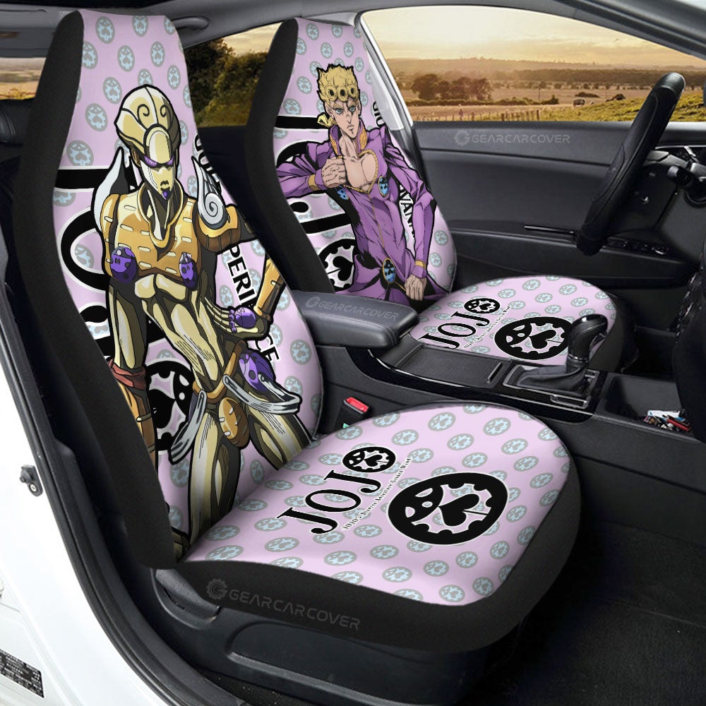Giorno Giovanna Car Seat Covers Custom JoJo's Bizarre Adventure Anime Car Accessories - Gearcarcover - 1