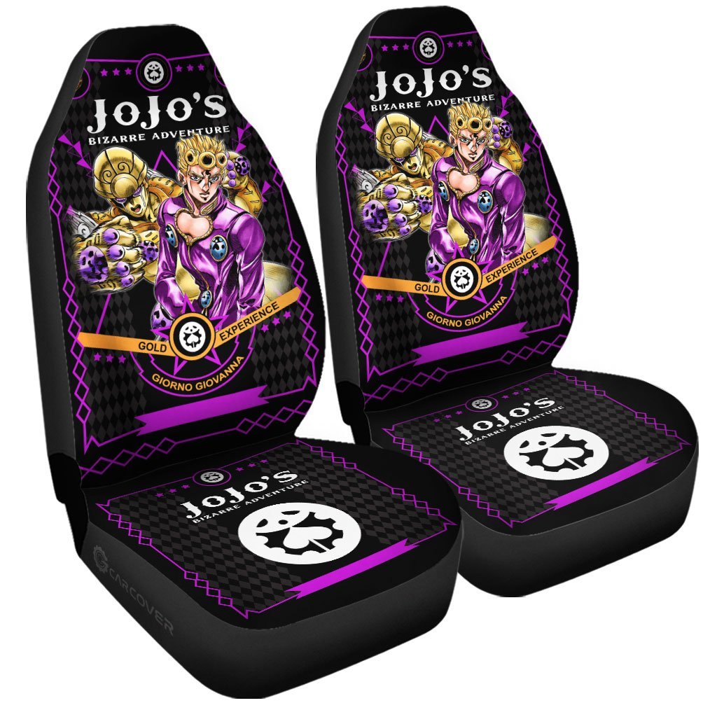 Giorno Giovanna Car Seat Covers Custom JoJo's Bizarre Adventure Anime Car Interior Accessories - Gearcarcover - 3