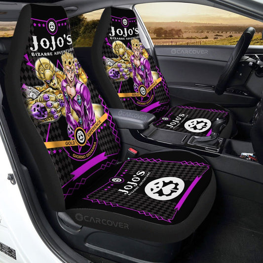 Giorno Giovanna Car Seat Covers Custom JoJo's Bizarre Adventure Anime Car Interior Accessories - Gearcarcover - 1