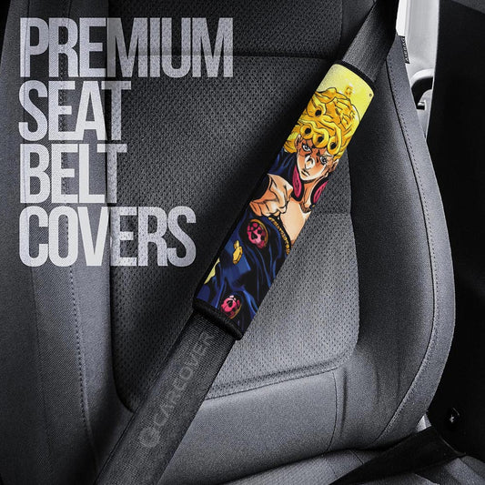 Giorno Giovanna Seat Belt Covers Custom JoJo's Bizarre Adventure Anime Car Accessories - Gearcarcover - 2