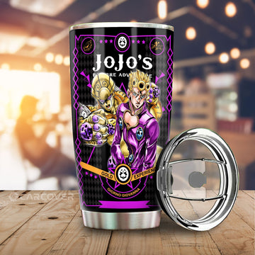 Giorno Giovanna Tumbler Cup Custom JoJo's Bizarre Adventure Anime Car Interior Accessories - Gearcarcover - 1