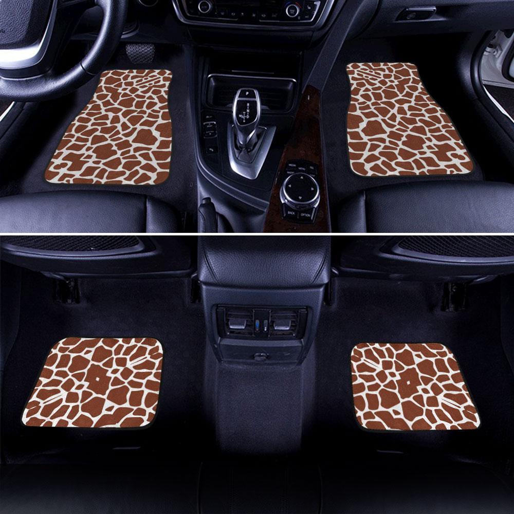 Giraffe Car Floor Mats Printed Custom Animal Skin Car Accessories - Gearcarcover - 1