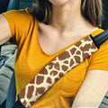 Giraffe Seat Belt Covers Custom Animal Skin Printed Car Interior Accessories - Gearcarcover - 1