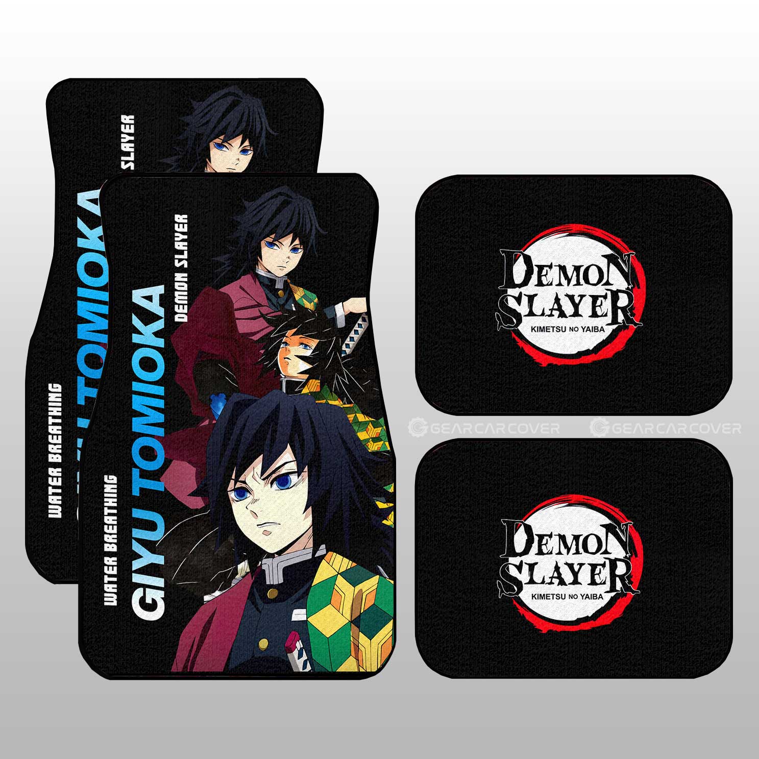 Giyu Tomioka Car Floor Mats Custom Demon Slayer Anime - Gearcarcover - 1