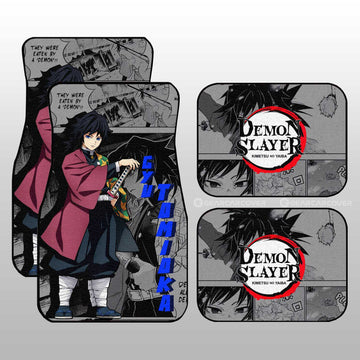 Giyu Tomioka Car Floor Mats Custom Demon Slayer Anime Mix Mangas - Gearcarcover - 1