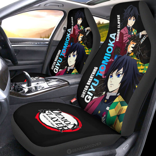 Giyu Tomioka Car Seat Covers Custom Demon Slayer Anime - Gearcarcover - 2