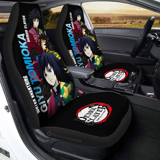 Giyu Tomioka Car Seat Covers Custom Demon Slayer Anime - Gearcarcover - 1