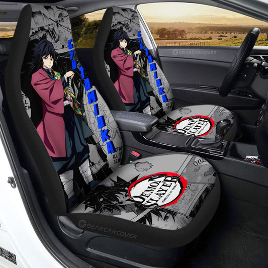 Giyu Tomioka Car Seat Covers Custom Demon Slayer Anime Mix Mangas - Gearcarcover - 1