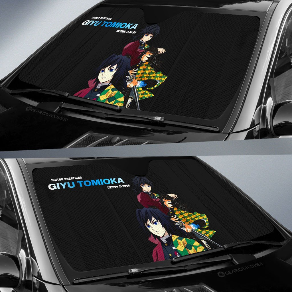 Giyu Tomioka Car Sunshade Custom Demon Slayer Anime - Gearcarcover - 2