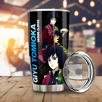 Giyu Tomioka Tumbler Cup Custom Demon Slayer Anime - Gearcarcover - 1