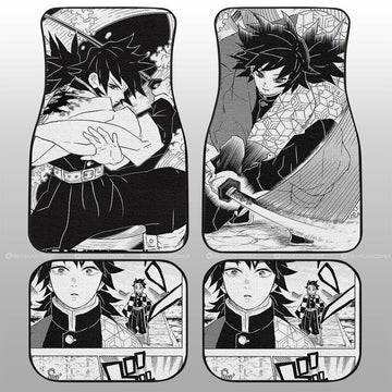 Giyuu Car Floor Mats Custom Kimetsu No Yaiba Manga Car Accessories - Gearcarcover - 1