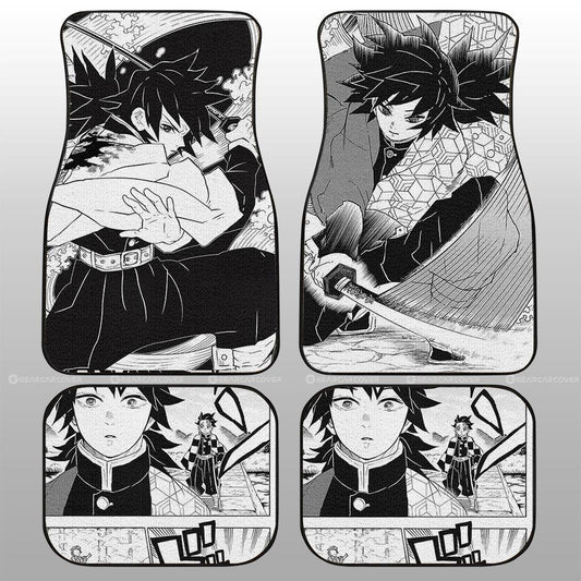 Giyuu Car Floor Mats Custom Kimetsu No Yaiba Manga Car Accessories - Gearcarcover - 1