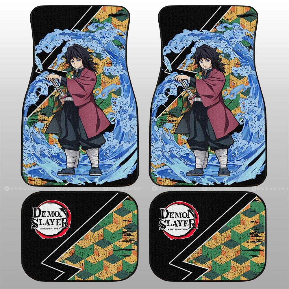 Giyuu Car Floor Mats Custom Water Breathing Skill Demon Slayer Anime Car Accessories - Gearcarcover - 2