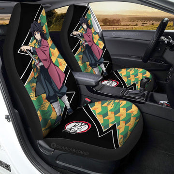 Giyuu Car Seat Covers Custom Demon Slayer Anime Car Accessories - Gearcarcover - 1