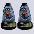 Giyuu Car Seat Covers Custom Water Breathing Skill Demon Slayer Anime Car Accessories - Gearcarcover - 4