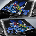 Giyuu Car Sunshade Custom Water Breathing Skill Demon Slayer Anime Car Accessories - Gearcarcover - 2