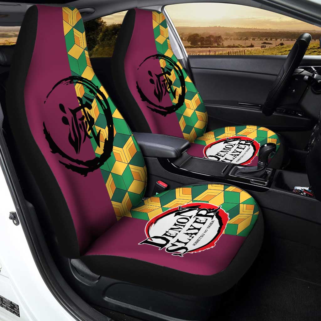 Giyuu Seat Covers For Car Custom Uniform Demon Slayer Anime Car Accessories - Gearcarcover - 2